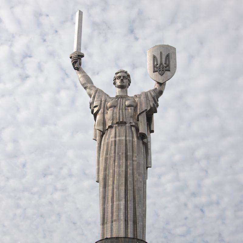 The Mother Ukraine statue. Kyiv